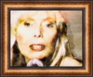 Portrait Of Joni I Gold/Brown Scoop Frame 11x14