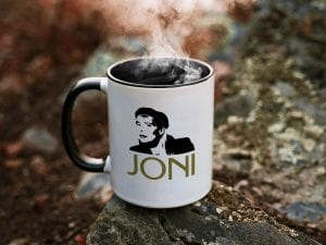 Joni – Version 1 (11 oz. Coffee Mug with Black Rim, Inside, and Handle)