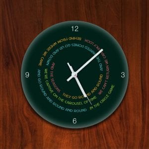 Glass Clock – The Circle Game