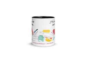 Raised On Robbery (11 oz. Coffee Mug with Black Rim, Inside, and Handle)