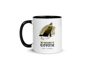 Coyote (11 oz. Coffee Mug with Black Rim, Inside, and Handle)