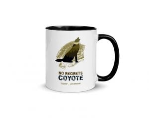 Coyote (11 oz. Coffee Mug with Black Rim, Inside, and Handle)