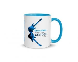 Blue (11 oz. Coffee Mug with Blue Rim, Inside, and Handle)