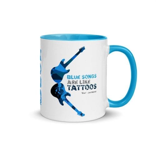 Blue (11 oz. Coffee Mug with Blue Rim, Inside, and Handle)