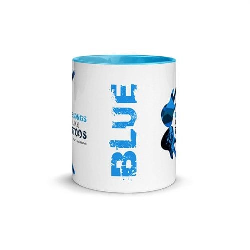 Blue (11 oz. Coffee Mug with Blue Rim, Inside, and Handle)