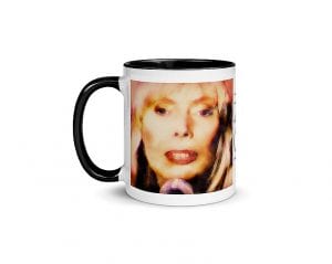 Joni - Version 1 (11 oz. Coffee Mug with Black Rim, Inside, and Handle)