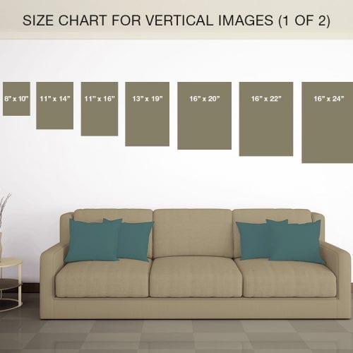 Size Chart For Vertical Images (1 of 2)